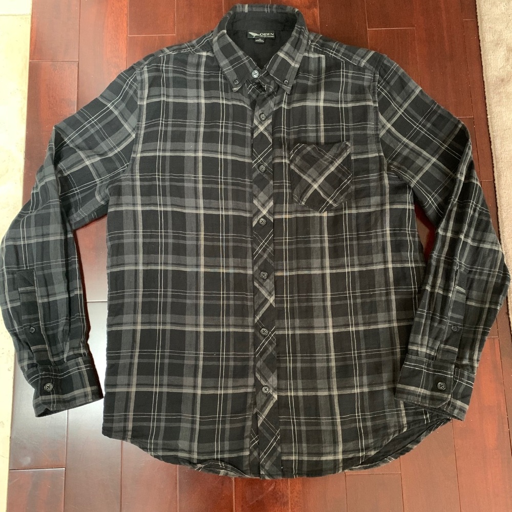 Odin NYC x Target - classic flannel lumberjack button up shirt